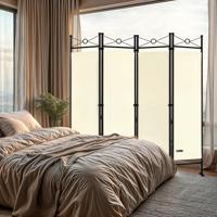 Monzana Kamerscherm - 180cm - x - 163cm - Creme - thumbnail