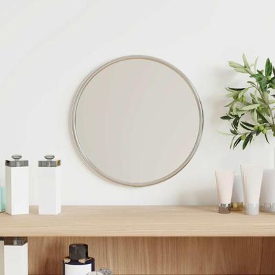 VidaXL Wandspiegel rond ø20 cm zilverkleurig