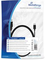 MediaRange oplaad- en datakabel, USB 2.0 naar Mini USB 2.0 B-stekker, 1.8m, zwart - thumbnail
