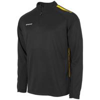 Stanno 408026 First Quarter Zip Top - Black-Yellow - 2XL - thumbnail