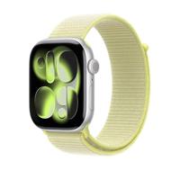 Apple Watch Band - Geweven sportbandje - 46 mm - Neongeel - Eén maat voor de meeste polsen - thumbnail