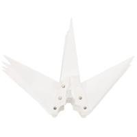 VidaXL Kerstlampen met grondpin en led's 3 st 57 cm wit - thumbnail