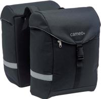 Cameo Sports Dubbele Fietstas Zwart 28L - thumbnail