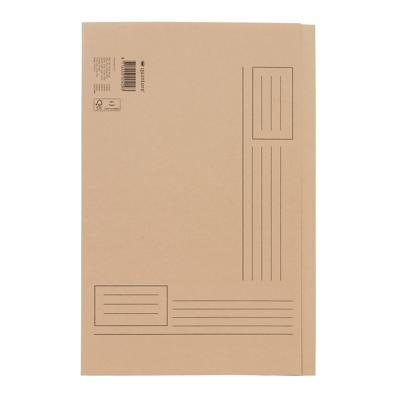 Vouwmap Quantore folio ongelijke zijde 250gr beige | 10 stuks Vouwmap Quantore folio ongelijke zijde 250gr beige | 10 stuks