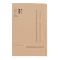 Vouwmap Quantore folio ongelijke zijde 250gr beige | 10 stuks - thumbnail