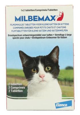 MILBEMAX TABLET ONTWORMING KLEINE KAT/KITTEN 2 TABLETTEN