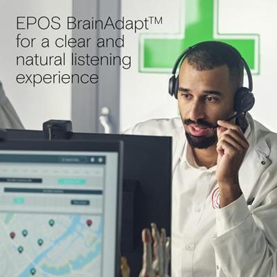 EPOS IMPACT 760T On Ear headset Kabel Stereo Zwart Telefoon