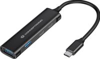 Conceptronic HUBBIES12B interface hub USB 3.2 Gen 1 (3.1 Gen 1) Type-C 5000 Mbit/s Zwart - thumbnail