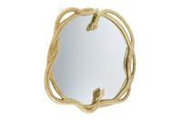 Decoratieve spiegel SNAKE L 50cm goudkleurig metalen slangenbeeld - 45786 - thumbnail