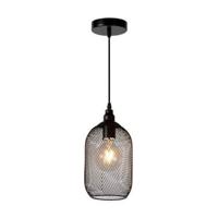 Lucide MESH - Hanglamp - Ø 15 cm - 1xE27 - Zwart - thumbnail
