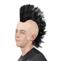 Hanenkam punk pruik - thumbnail