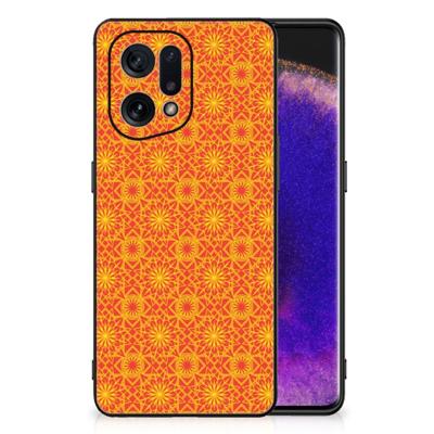 OPPO Find X5 Back Case Batik Oranje