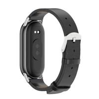 PU leren bandje - Zwart - Xiaomi Smart Band 8 & 9 - thumbnail