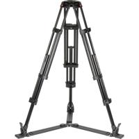 Manfrotto MVH502A, 546GB-1 professioneel vloeibaar videosysteem met aluminium statief en grondverspreider (zwart) - thumbnail
