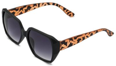 Bernardino zonnebril unisex ovaal zwart/bruin/grijs (Basic 385 B)