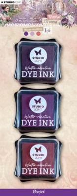 Studio Light • victorian dreams water-reactive ink pads peonies purples & pink
