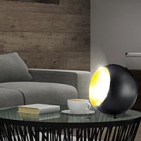 Trio Retro tafellampBilly 15cm zwart met goud - R50101032 - thumbnail