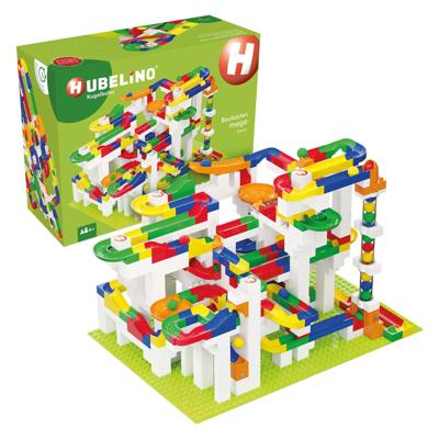 Hubelino knikkerbaan mega bouwset, 585dlg.