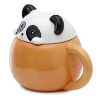 Adoramals Panda Deksel Gevormde Keramiek Mok - thumbnail