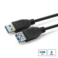 Microconnect USB3.0AAF2B USB-kabel 2 m USB A zwart - thumbnail