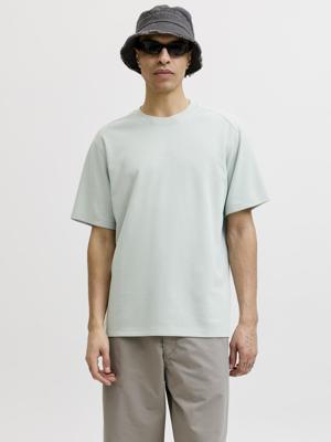 Jack - Jones Jcospongytee Ss Crew Neck Smu 12301890 Print T-shirts Aqua Gray