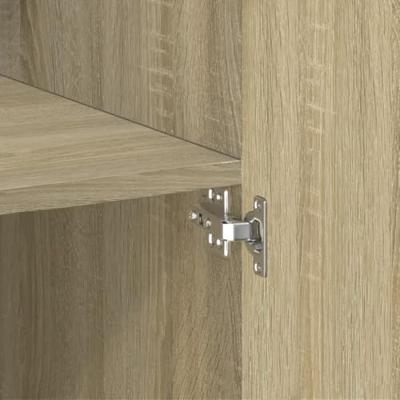 Hoge kast 80x42,5x185 cm bewerkt hout sonoma eikenkleurig