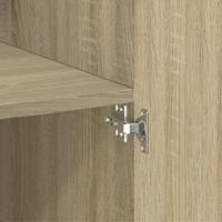 Hoge kast 80x42,5x185 cm bewerkt hout sonoma eikenkleurig - thumbnail