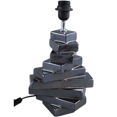 PTMD tafellamp rellis eu-stekker grijs 38 cm | 2 stuks