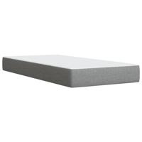 Boxspring met matras stof lichtgrijs 180x200 cm - thumbnail