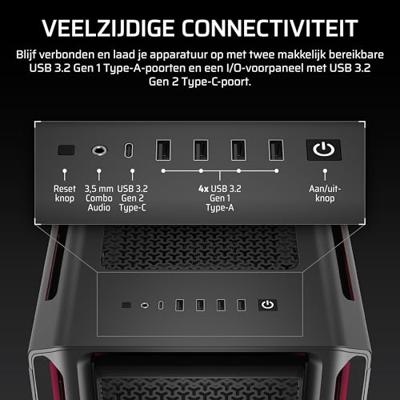 Corsair iCUE LINK 5000T LX RGB Midi Tower Zwart