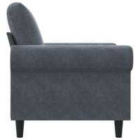 Fauteuil 60 cm fluweel donkergrijs - thumbnail