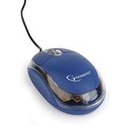 Optische muis USB blauw - thumbnail