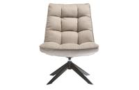 WOOOD Draaifauteuil 'Jouke' Geweven, kleur Zand - thumbnail