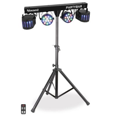 BeamZ PartyBar2 met 2 RGBW LED-parren & 2 derby's op statief