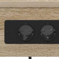 Nachtkastje met lade Sonoma eiken 41 x 31 x 51 cm Bewerkt hout - thumbnail