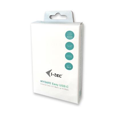I-tec C31MYSAFEU313 HDD-/SSD-behuizing 2.5 Zwart behuizing voor opslagstations