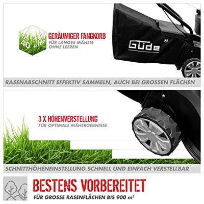Güde Benzine grasmaaier 1,5 kW Eco Wheeler 412.1 P 900 m²