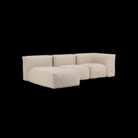 Soft Sofa Indoor - 3 Seater w/ Lounger - thumbnail
