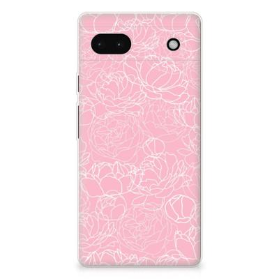 Google Pixel 6A | TPU Case | White Flowers