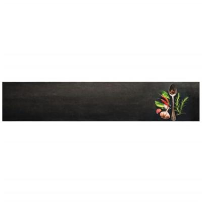 Keukenmat wasbaar kruidenprint 60x300 cm fluweel - thumbnail