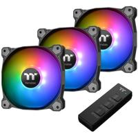 Thermaltake 3x Pure 14 ARGB Sync PC-ventilator Zwart, RGB (b x h x d) 140 x 140 x 25 mm Incl. LED-verlichting - thumbnail