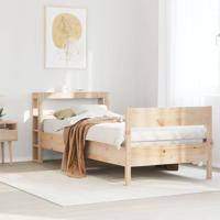 Bedframe zonder matras massief grenenhout 75x190 cm - thumbnail