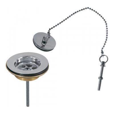 Afvoerplug Tres Selection | 5/4" | Vaste waste (wel afluitbaar) | Messing | Rond | Chroom Afvoerplug Tres Selection | 5/4" | Vaste waste (wel afluitbaar) | Messing | Rond | Chroom