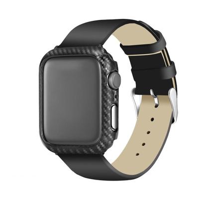 PC Carbon Fiber frame beschermhoes voor Apple horloge serie 4 44mm & serie 3 & 2 & 1 42mm