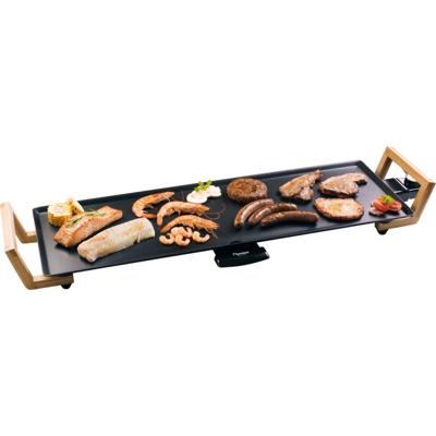 Bestron ABP603BB XL Teppanyaki Grillplaat 70x23 cm Bamboe/Zwart - thumbnail