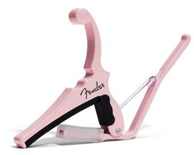 Kyser x Fender Quick-Change Electric Capo Shell Pink capo voor elektrische gitaar