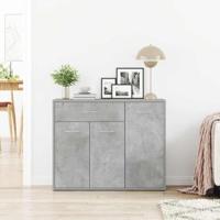Dressoir 88x30x70 cm spaanplaat betongrijs - thumbnail
