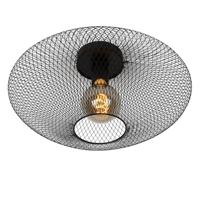Lucide MESH - Plafonnière - Ø 45 cm - 1xE27 - Zwart - thumbnail
