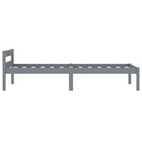 Bedframe massief grenenhout grijs 90x200 cm - thumbnail