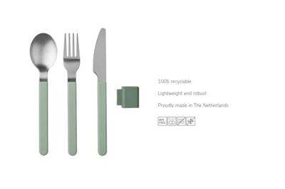 Mepal bestekset silueta 3-delig nordic black Mepal bestekset silueta 3-delig nordic black